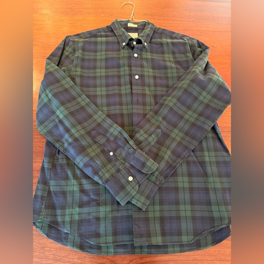 J Crew Men’s Button Down Tartan Plaid